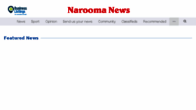 What Naroomanewsonline.com.au website looked like in 2017 (6 years ago)