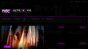 What Nochedecine.com website looked like in 2018 (6 years ago)