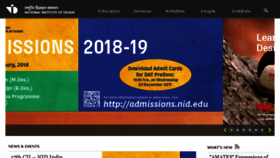 What Nid.edu website looked like in 2018 (6 years ago)