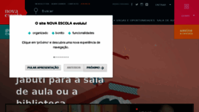 What Novaescola.org.br website looked like in 2018 (6 years ago)