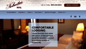 What Northeastlandhotel.com website looked like in 2018 (6 years ago)