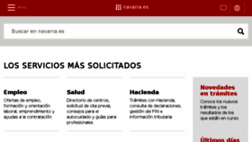 What Navarra.es website looked like in 2018 (6 years ago)