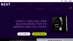 What Nzxt.com website looked like in 2018 (6 years ago)
