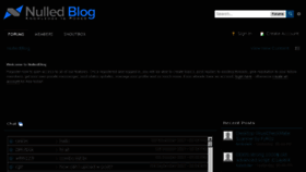 What Nulledblog.com website looked like in 2018 (6 years ago)
