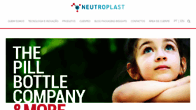 What Neutroplast.com website looked like in 2018 (6 years ago)