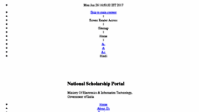 What Nsp.gov.in website looked like in 2018 (6 years ago)