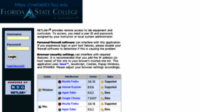 What Netlab03.fscj.edu website looked like in 2018 (6 years ago)