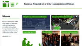 What Nacto.org website looked like in 2018 (6 years ago)