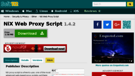 What Nix-web-proxy-script.soft112.com website looked like in 2018 (6 years ago)