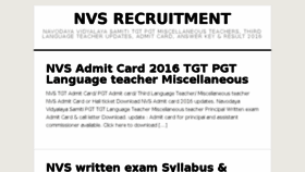 What Nvsrecruitment.in website looked like in 2018 (6 years ago)