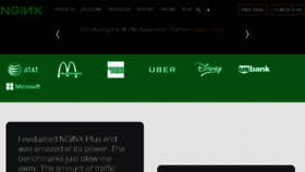 What Nginx.com website looked like in 2018 (6 years ago)