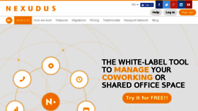 What Nexudus.com website looked like in 2018 (6 years ago)