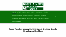 What Newsheadlines.com.ng website looked like in 2018 (6 years ago)