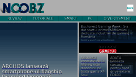 What Noobz.ro website looked like in 2018 (7 years ago)