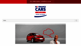 What Nofinancecars.co.za website looked like in 2018 (6 years ago)