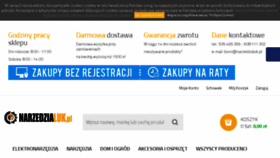 What Narzedzialuk.pl website looked like in 2018 (6 years ago)