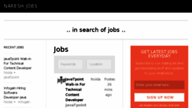 What Nareshjobs.com website looked like in 2018 (6 years ago)
