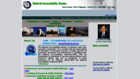 What Nab.gov.pk website looked like in 2018 (6 years ago)