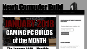 What Newbcomputerbuild.com website looked like in 2018 (6 years ago)