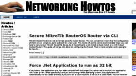 What Networkinghowtos.com website looked like in 2018 (6 years ago)