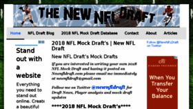 What Newnfldraft.com website looked like in 2018 (6 years ago)