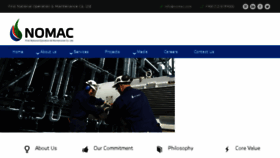 What Nomac.com website looked like in 2018 (6 years ago)