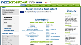 What Nezzsorozatokat.info website looked like in 2018 (6 years ago)