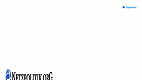 What Netzpolitik.org website looked like in 2018 (6 years ago)