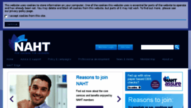 What Naht.org.uk website looked like in 2018 (6 years ago)