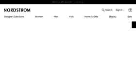 What Nordstrom.ca website looked like in 2018 (7 years ago)