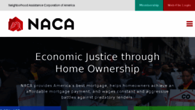 What Naca.com website looked like in 2018 (6 years ago)
