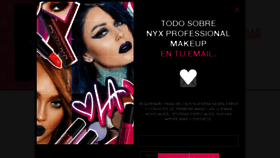 What Nyxcosmetics.es website looked like in 2018 (6 years ago)