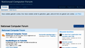 What Nationaalcomputerforum.nl website looked like in 2018 (6 years ago)
