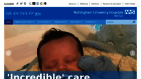 What Nuh.nhs.uk website looked like in 2018 (6 years ago)