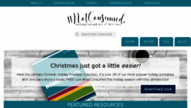 What Notconsumed.com website looked like in 2018 (6 years ago)