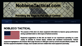 What Noblecotactical.com website looked like in 2018 (6 years ago)