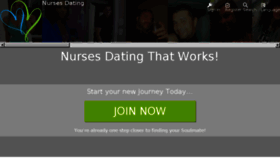 What Nurses.dating website looked like in 2018 (6 years ago)