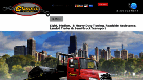 What Napervilleclassictowing.com website looked like in 2018 (8 years ago)