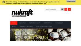 What Nukraft.co.uk website looked like in 2018 (6 years ago)
