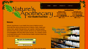 What Naturesapothecary.net website looked like in 2018 (6 years ago)