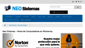 What Neosistemas.net website looked like in 2018 (6 years ago)