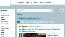What News.energieag.at website looked like in 2018 (6 years ago)