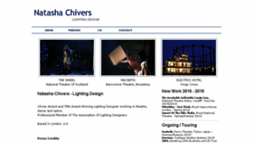 What Natashachivers.co.uk website looked like in 2018 (6 years ago)