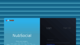 What Nubsocial.com website looked like in 2018 (6 years ago)