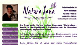 What Naturheilpraxis-naturasana.de website looked like in 2018 (6 years ago)