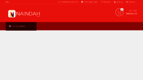 What Naindah.com website looked like in 2018 (8 years ago)