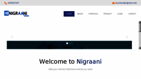 What Nigraani.com website looked like in 2018 (6 years ago)