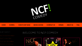 What Ncfcomedy.co.uk website looked like in 2018 (6 years ago)
