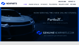 What Newparts.com website looked like in 2018 (6 years ago)
