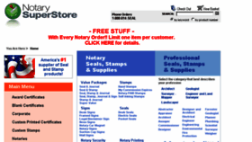What Notarysuperstore.com website looked like in 2018 (6 years ago)